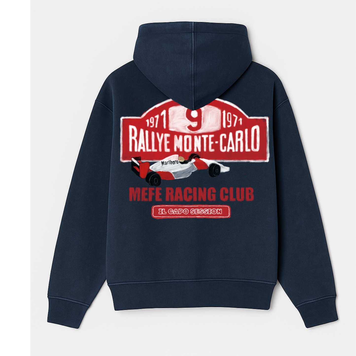 “IL CAPO SESSION” NAVY WASHED HOODIE