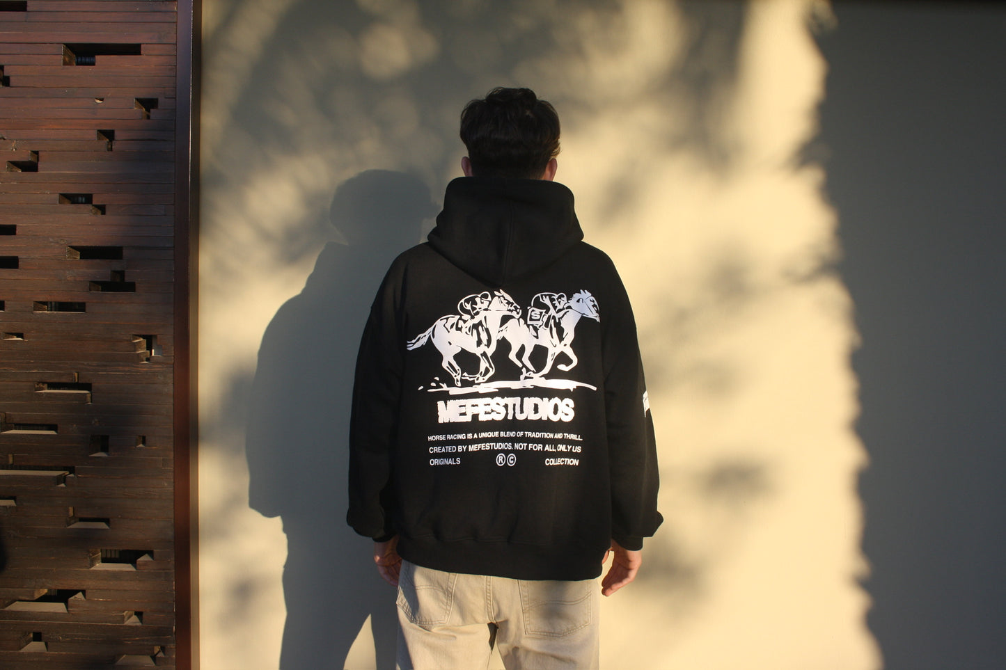 Black “acid wash” hoodie