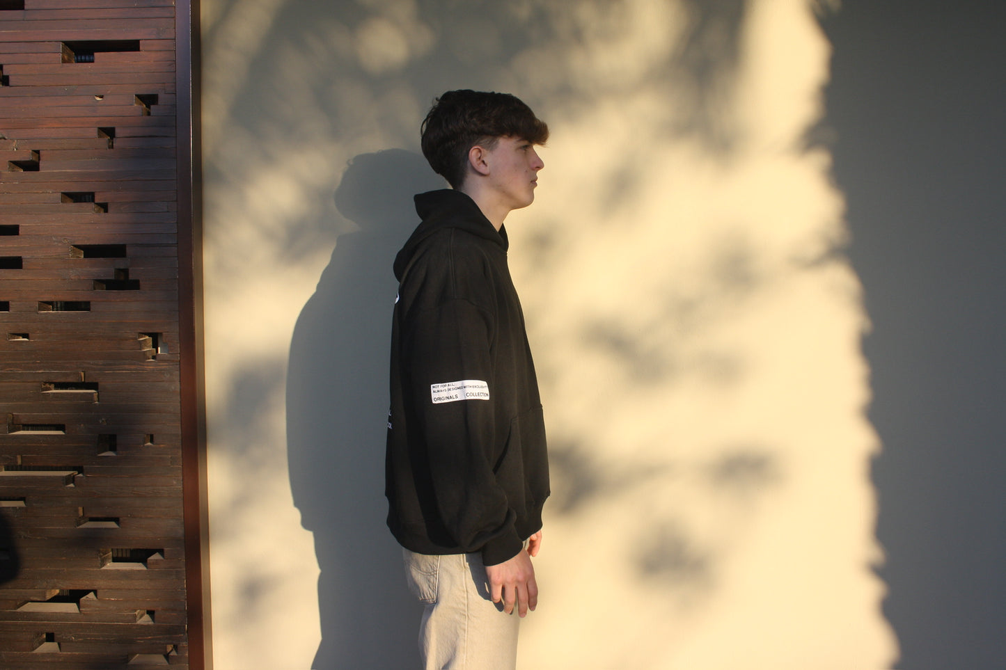 Black “acid wash” hoodie