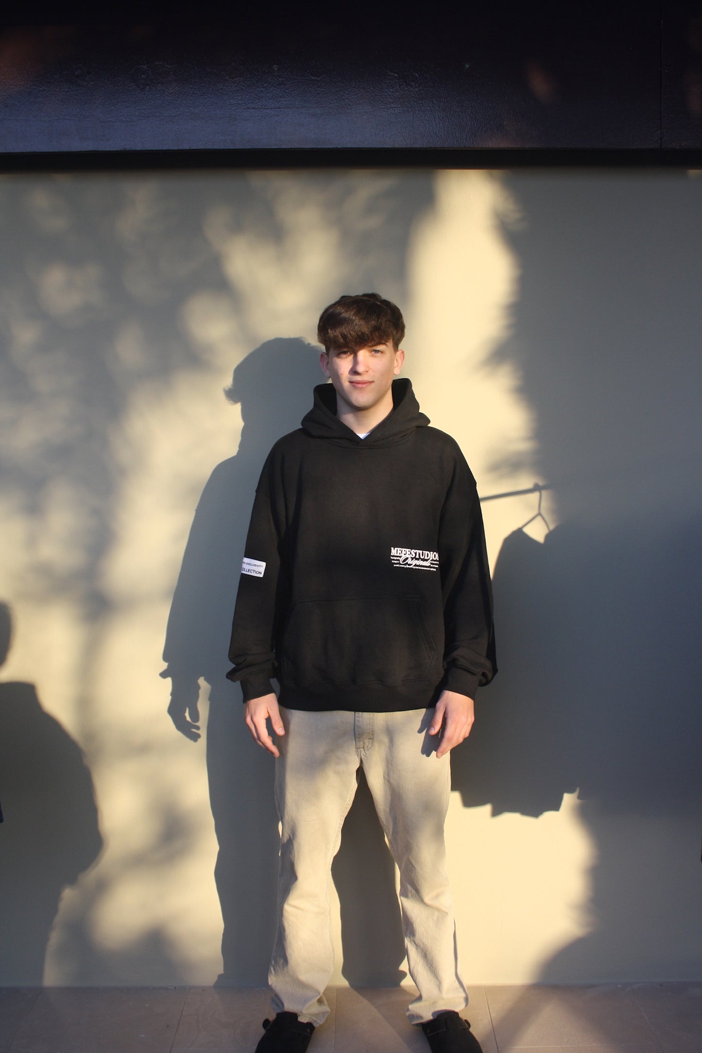 Black “acid wash” hoodie