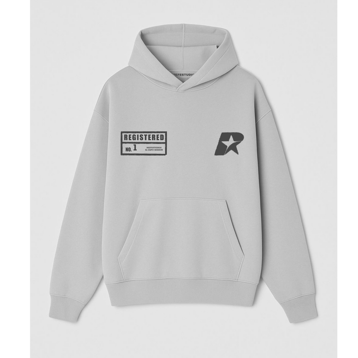 “IL CAPO SESSION” GREY WASHED HOODIE
