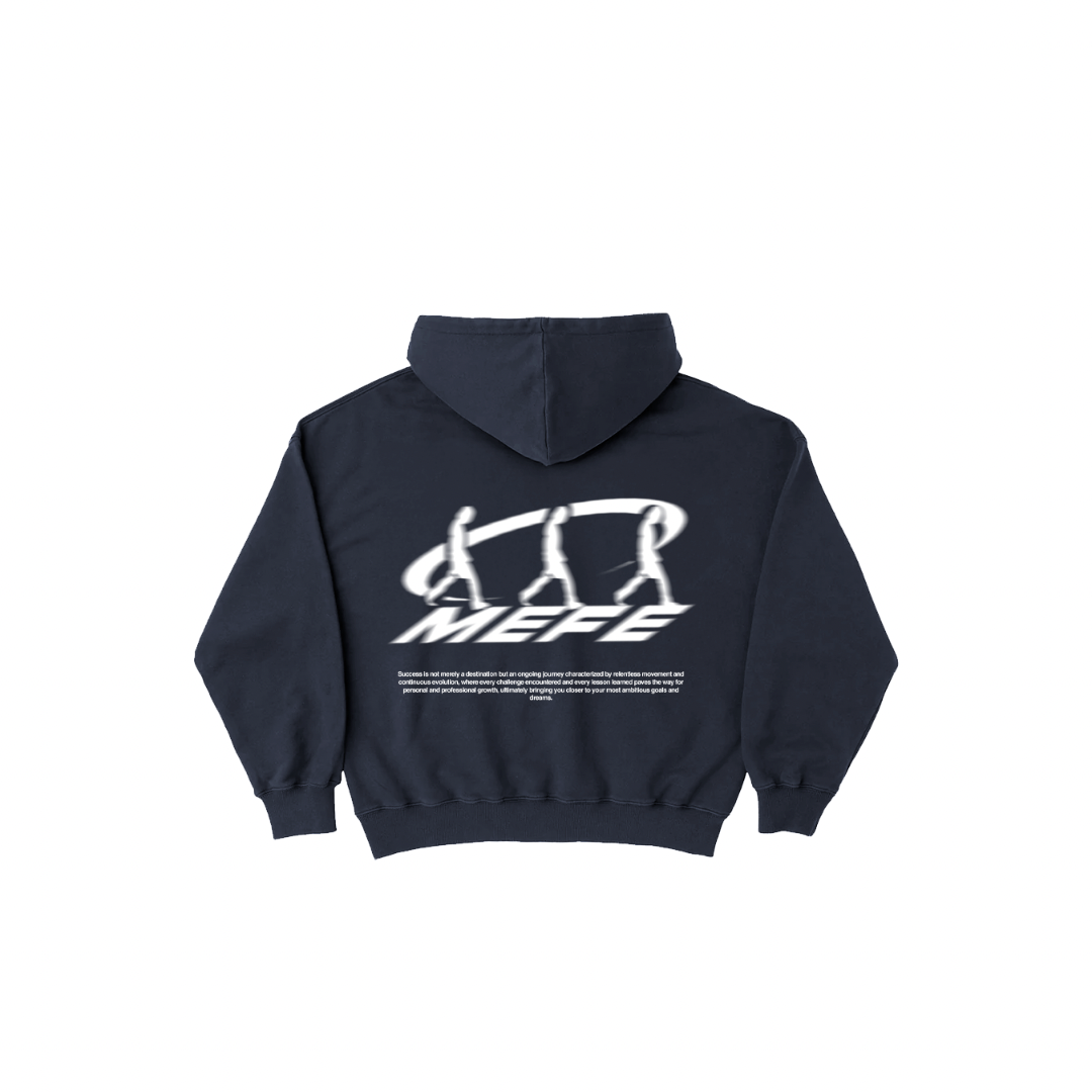 Navy blue “acid wash” hoodie