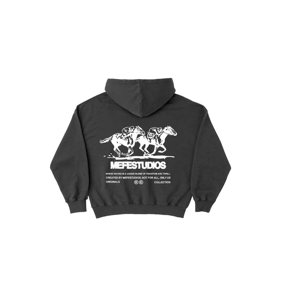 Black “acid wash” hoodie