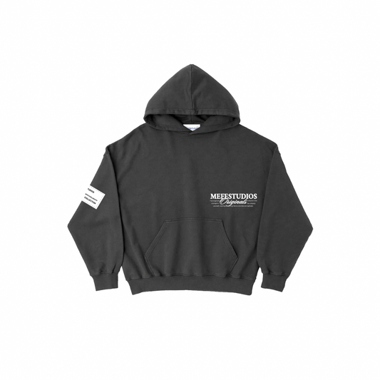 Black “acid wash” hoodie